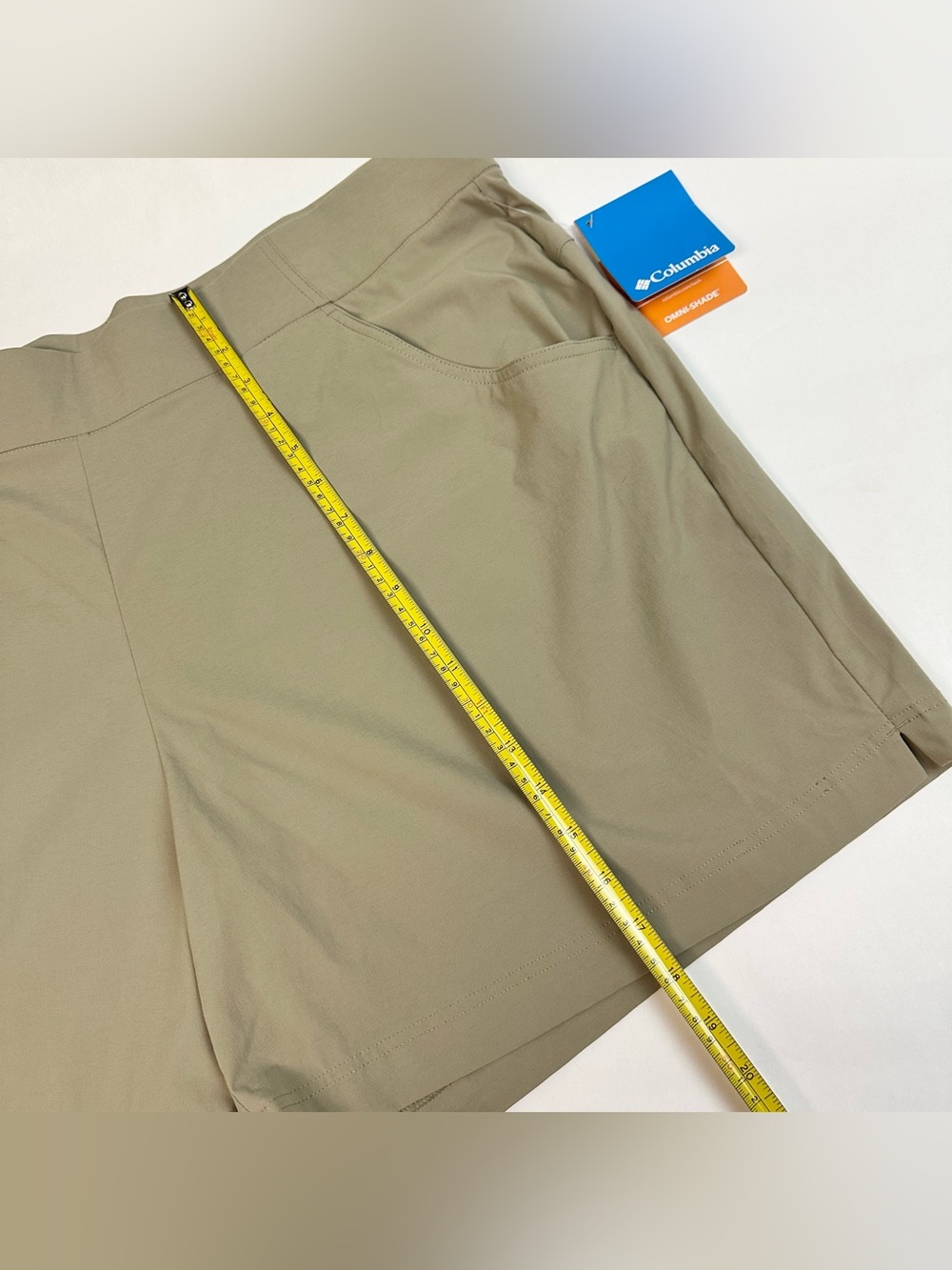Columbia 2X Women’s Khaki Omni-Shade Anytime Casual Shorts - Picture 3 of 12